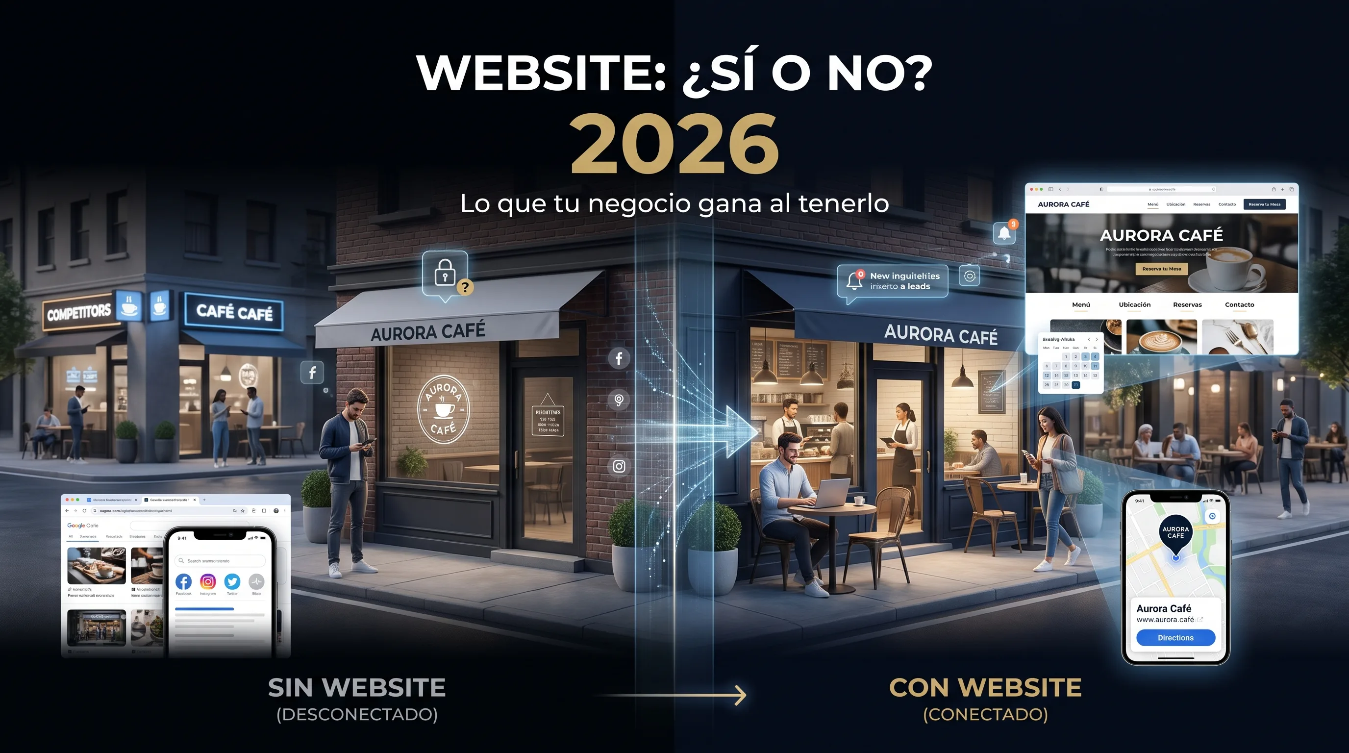 Beneficios de tener un website vs no