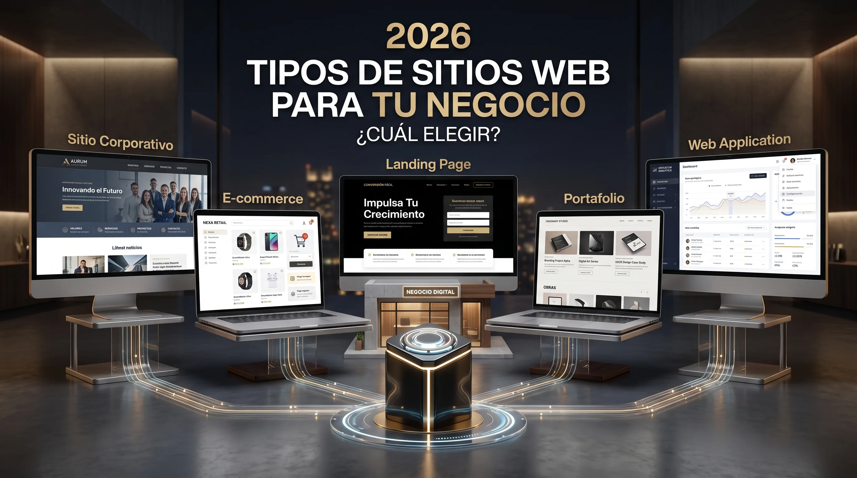Tipos de sitios web para tu negocio 2026