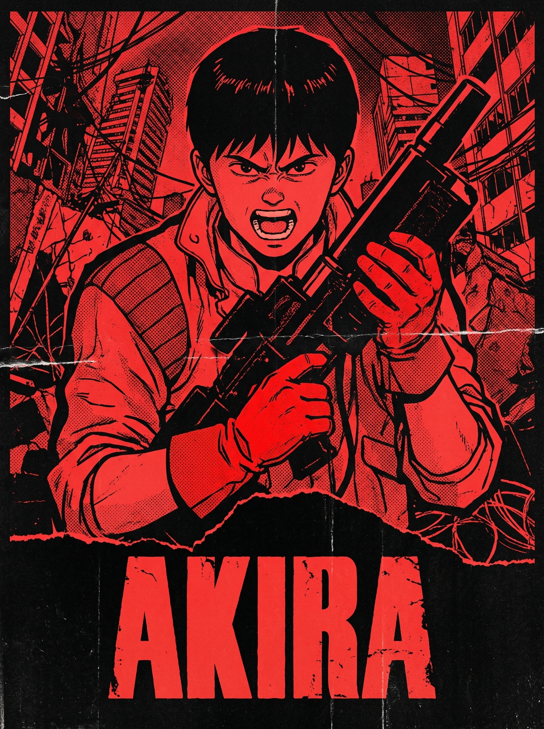 Póster ilustrado de Akira