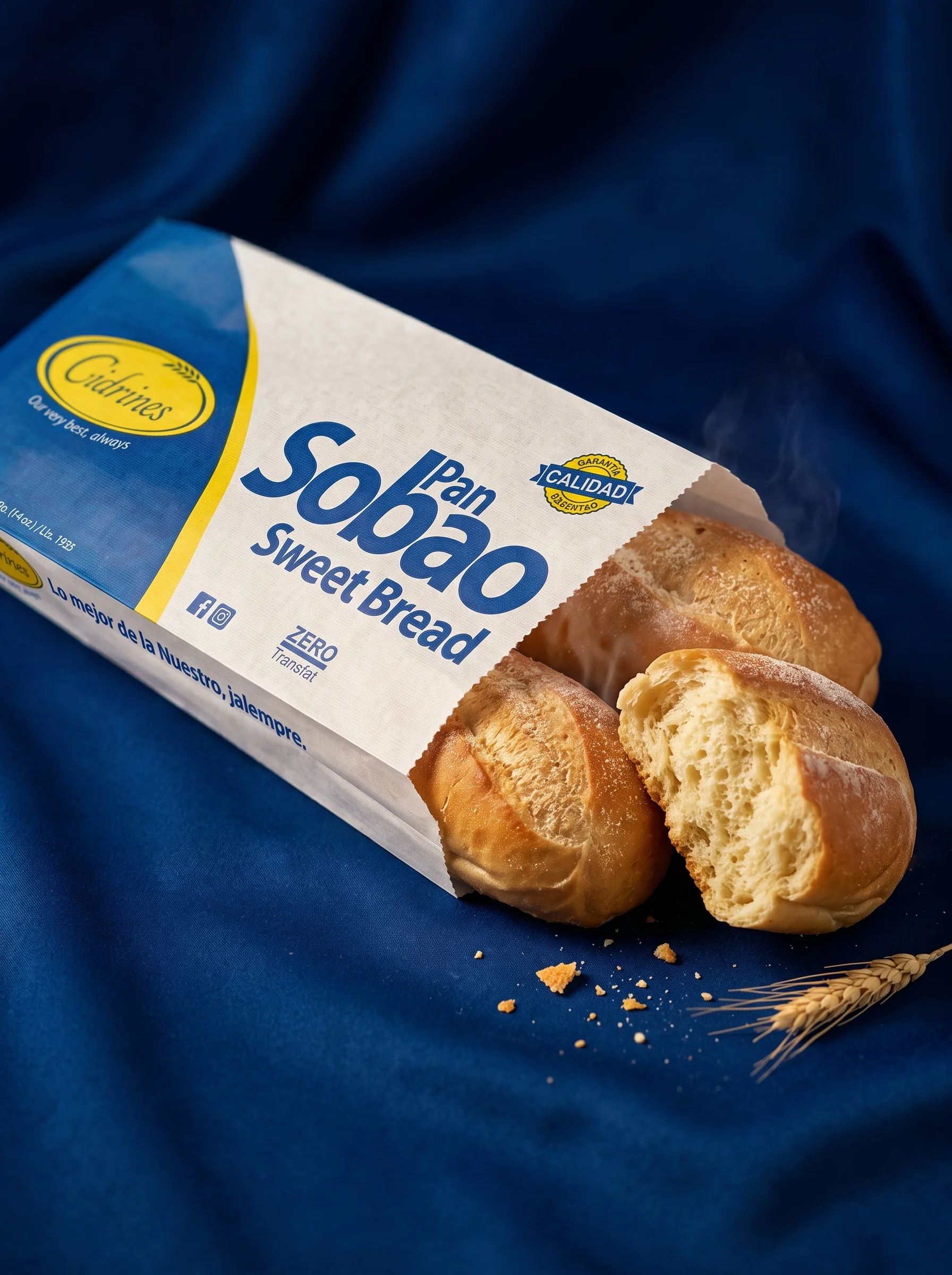 Anuncio de pan sobao Cidrines - diseño publicitario