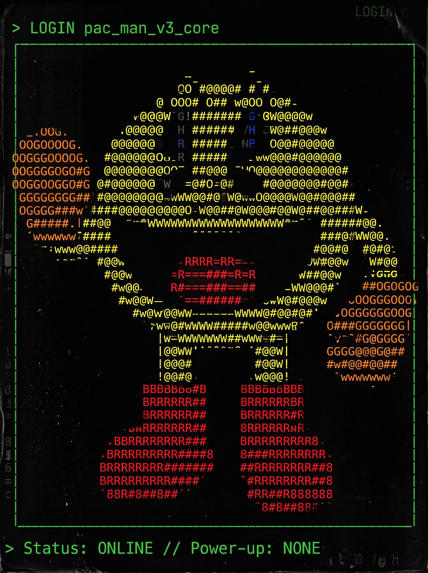 Póster ilustrado de Pacman