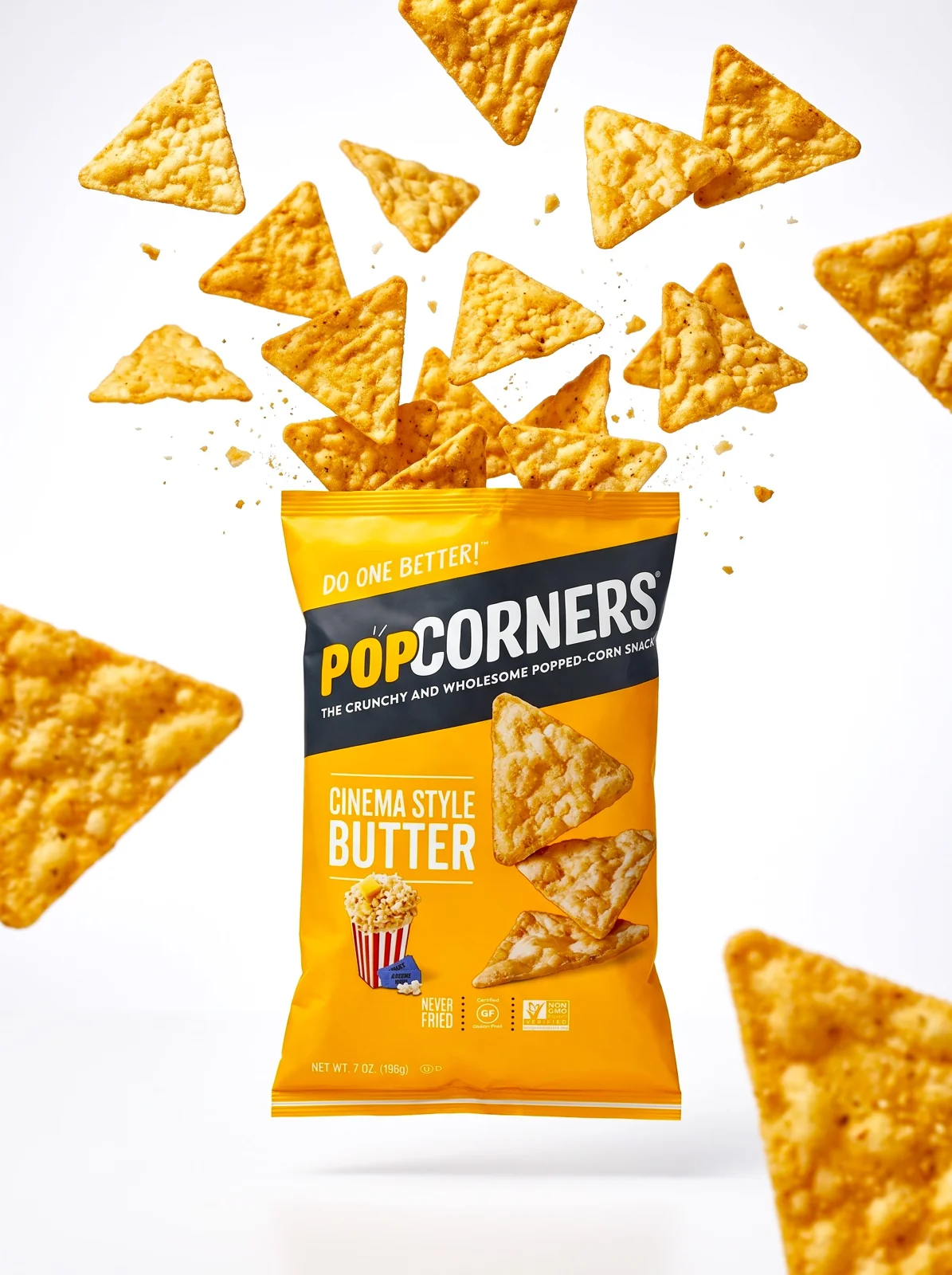 Anuncio publicitario PopCorners - diseño de campaña