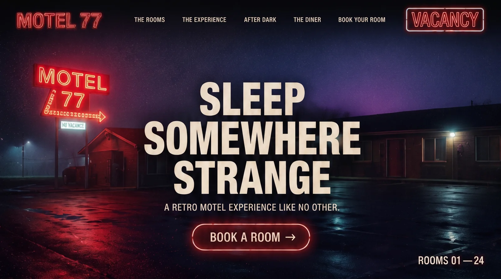 Página web estilo Stranger Things